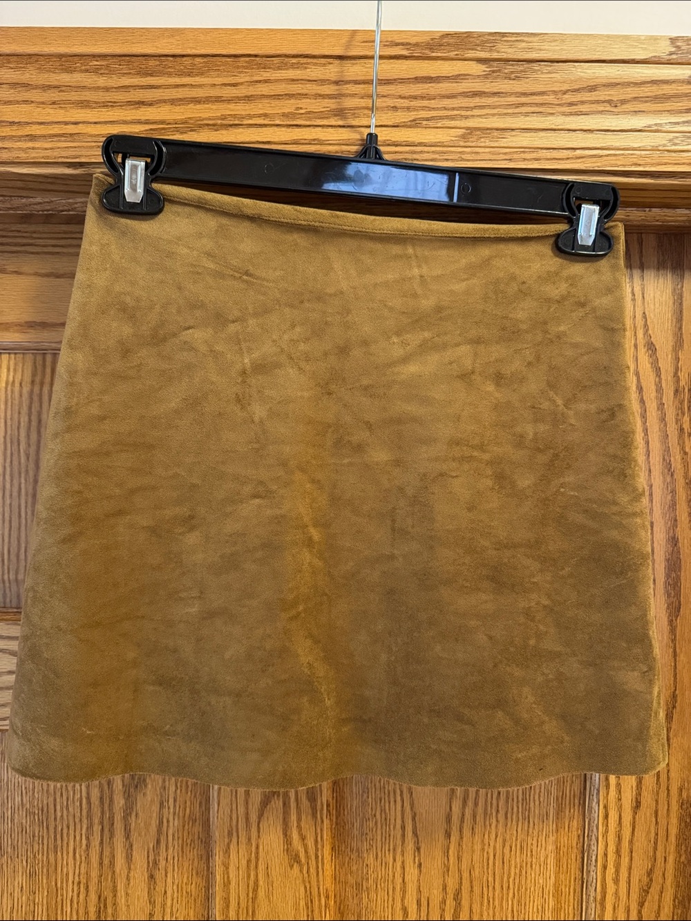 Z Supply Suede A-Line Skirt - Mustard Brown